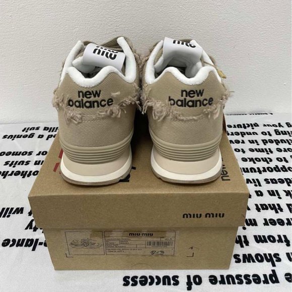 Miu Miu x New Balance 574 Denim Sneakers main image 4